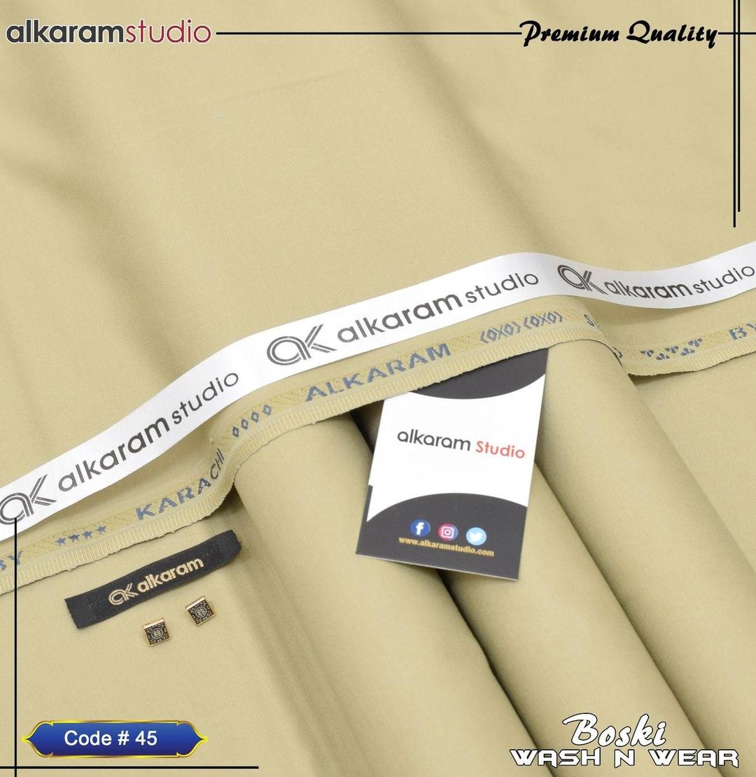 Premium Quality Boski Plain Suit for Men — Buy Online in Pakistan | Cash on Delivery