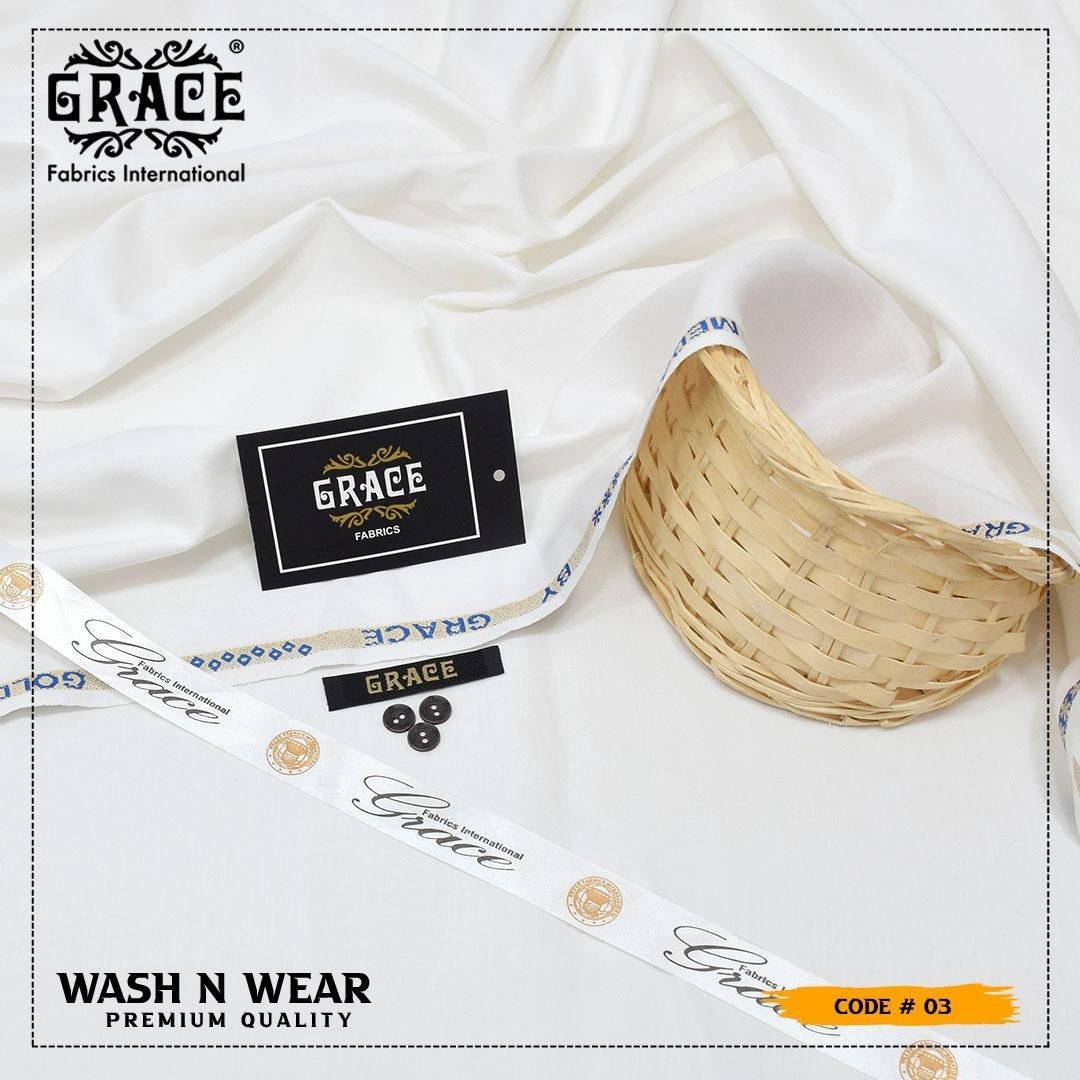 Men's Off White Wash & Wear Suit Plain All Season — Buy Online in Pakistan | Cash on Delivery