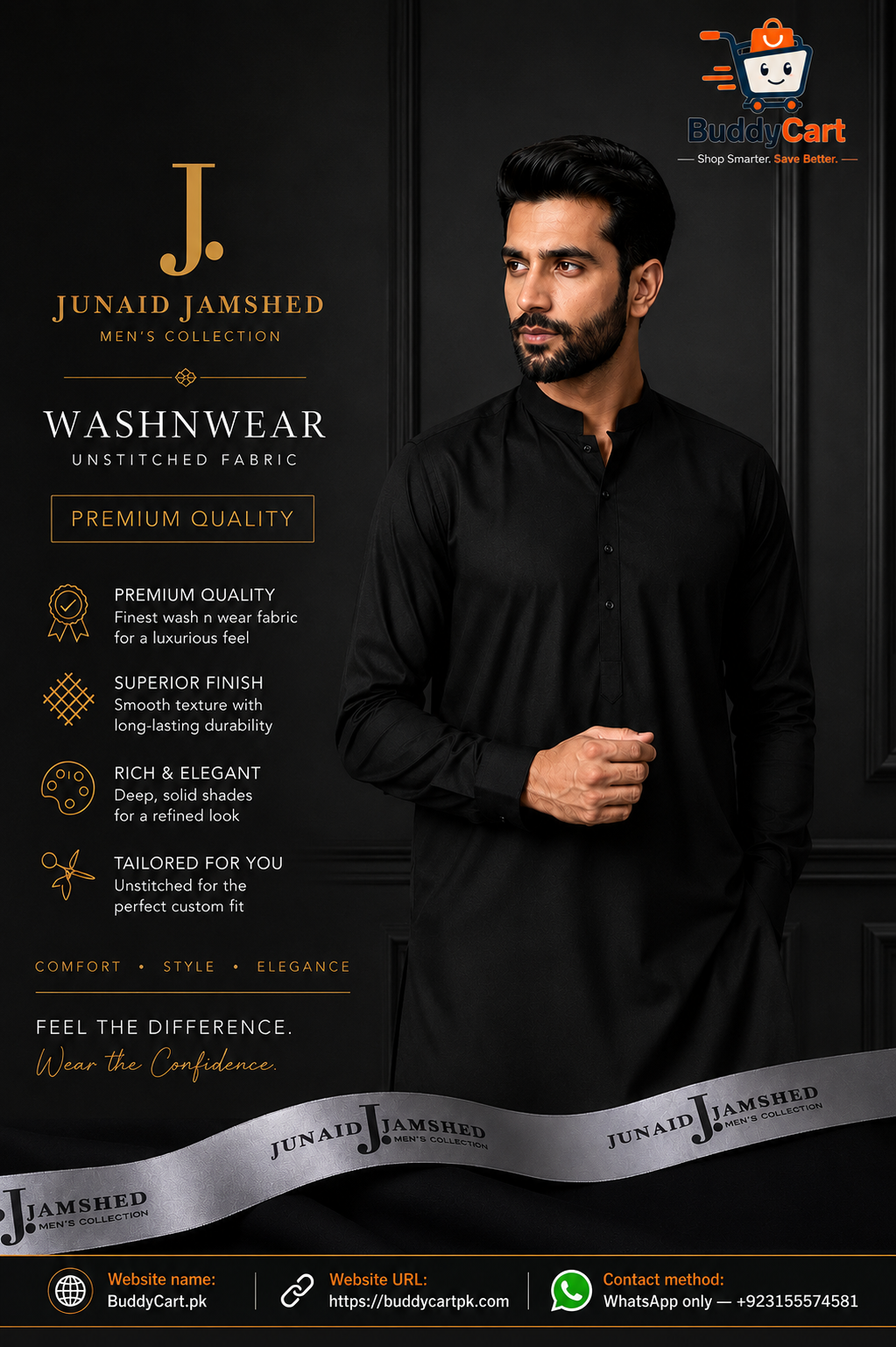 Men’s Unstitched Wash And Wear Plain Suit