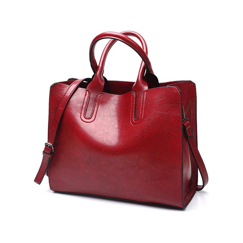 Retro Brown Leather Handbag for Women — Buy Online in Pakistan | Cash on Delivery